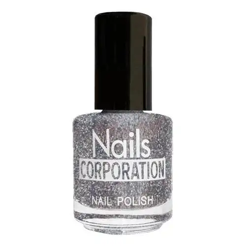 Nails Corporation Vernis à Ongles Argent Pailleté 15 ml