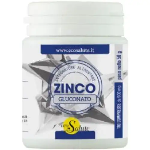 EcoSalute Zinc Gluconate Complément Alimentaire 100 Comprimés