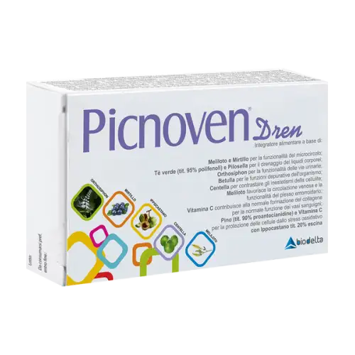 Biodelta Picnoven Dren Complément Alimentaire Sans Gluten 50 Comprimés