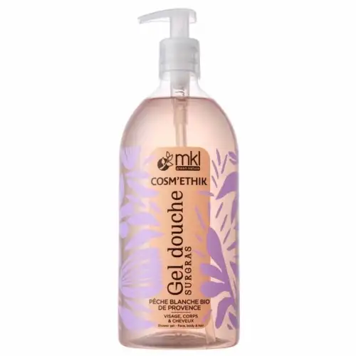 MKL - Gel Douche Surgras Pêche Blanche Bio - 1L