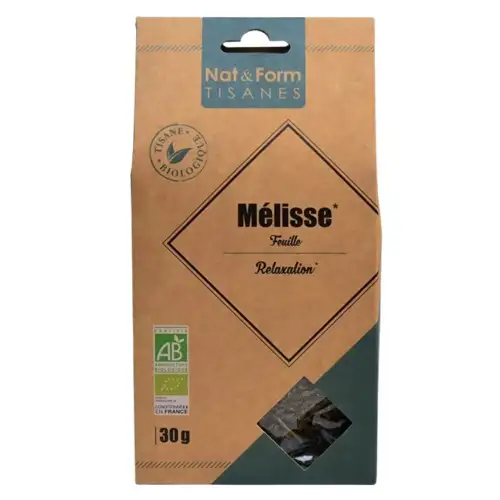 Nat & Form - Tisane Mélisse Bio - 30g