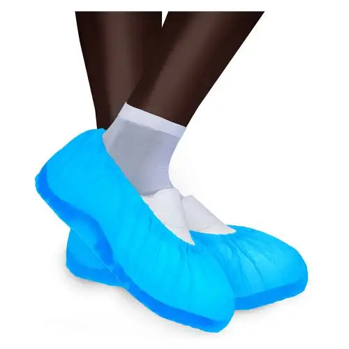 Ajsia Couvre-chaussures En Cpe Bleu 100 Pièces