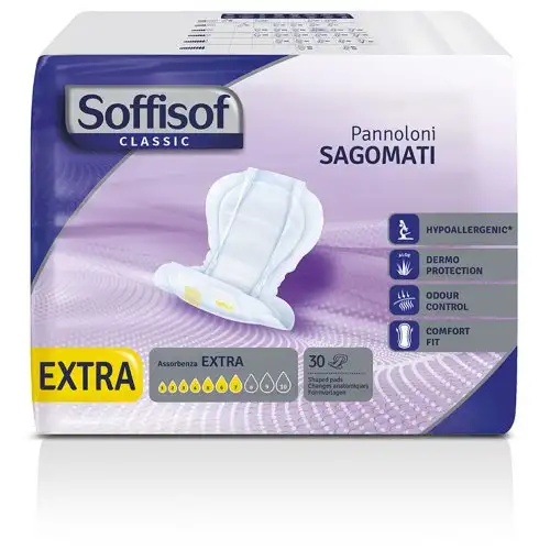Silc Soffisof Couche de forme classique à absorption supplémentaire 30 pièces