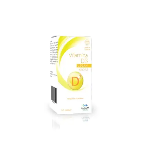Algem Natura Vitamine D3 1000 Ui Complément Alimentaire 60 Comprimés