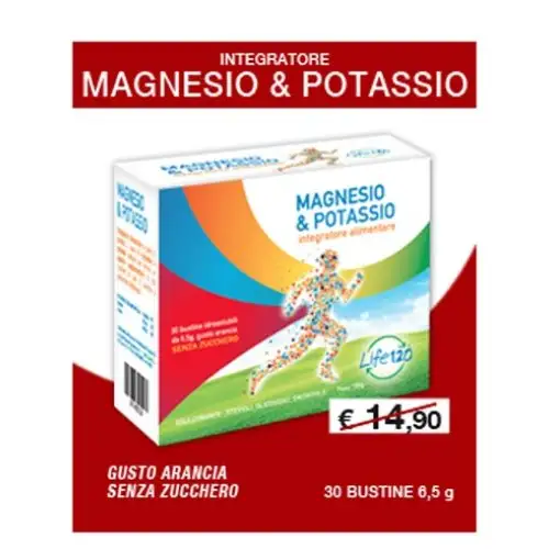 Life Complément Alimentaire Magnésium & Potassium 30 Sachets