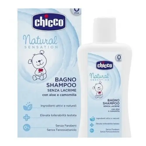 Chicco Natural Sensation Bain Shampoing Sans Larmes 0M+200ml+200ml