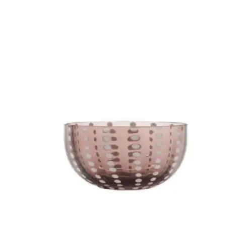 Bol Safran Bol en Verre Perles d'Améthyste 2 Pièces