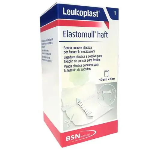 BSN Bandage Leukoplast Elastomull Manche 10cmx4m 1Pièce