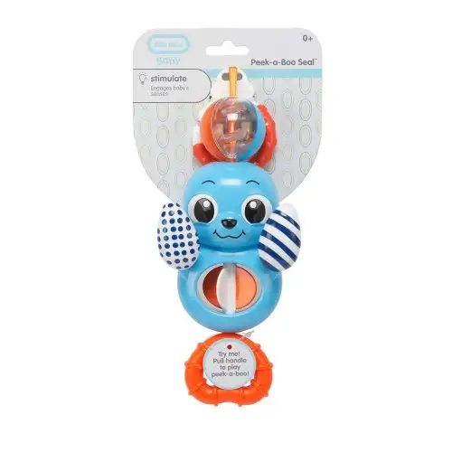 Little Tikes Baby Peak A Book Seal Bleu Foca Blu Jeu pour enfants 1 pièce