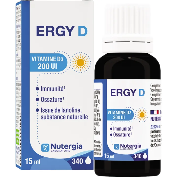 Ergy D Nutergia Vitamine D3 200 UI 15 ml