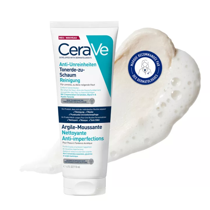CeraVe Argile-Moussante Nettoyante Anti-Imperfections