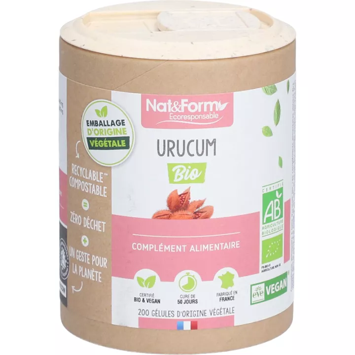 Nat & Form Urucum Bio Anti-oxydant 200 gélules