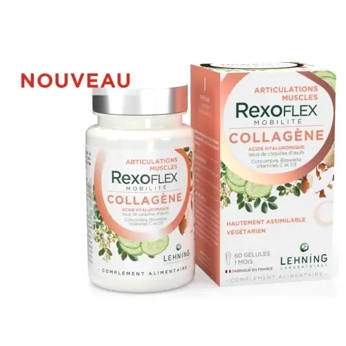 REXOFLEX  - Mobilité  Collagène - articulations muscles  - 60 gélules