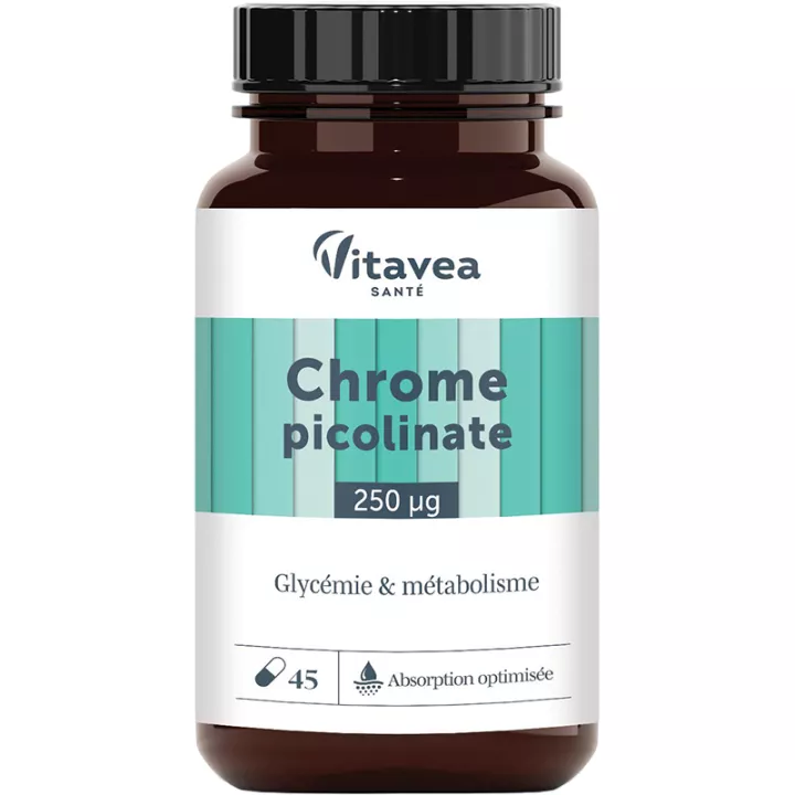 Vitavea Chrome Picolinate 250µg Glycémie & Métabolisme 45 gélules