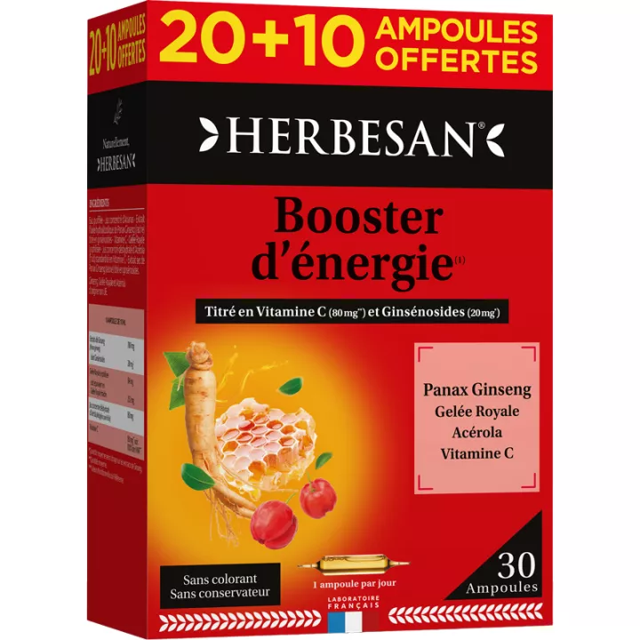 Herbesan Booster d'Énergie Panax Gingseng