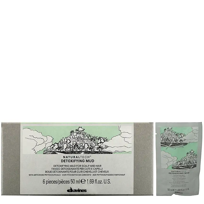 Detoxifying Mud Argile détox pour les cheveux et le cuir chevelu 6x50 ml