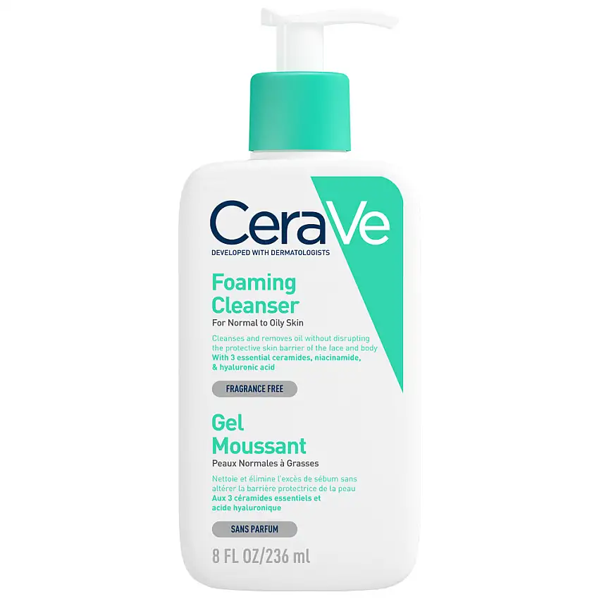 Gel Moussant Elimine l'Excès de Sébum