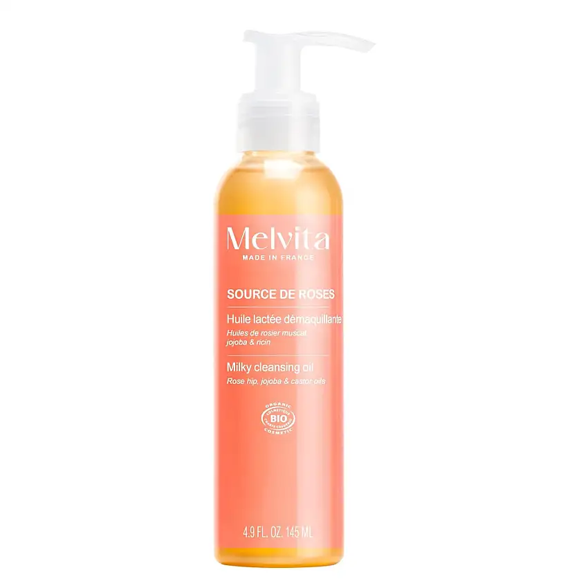 Source de Roses Huile Lactée Démaquillante 145 ml