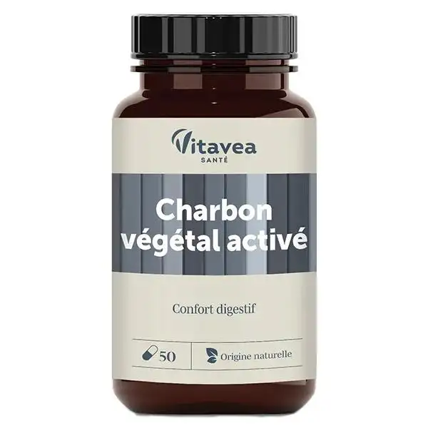 Nutrisanté Vitavea Les Nutri'Sentiels Bio Charbon Végétal Activé - 50 gélules