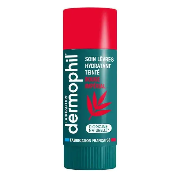 Dermophil Stick Lèvres Hydratant Teinté Rouge Impérial 4g