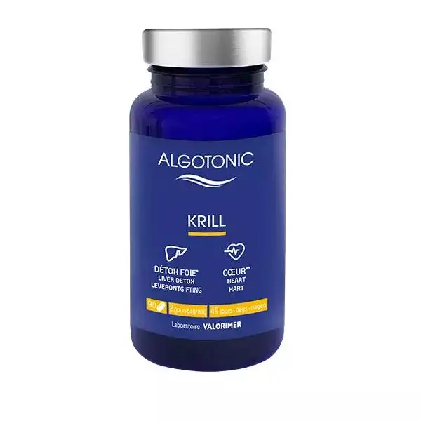 Algotonic Huile de Krill - Cardio-Vasculaire - Détox Foie - 120 capsules