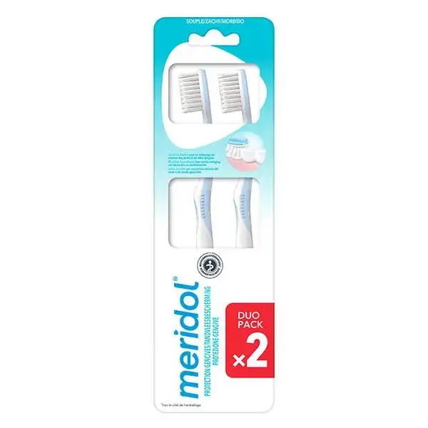 Meridol Brosse à Dents Souple Duo Pack de 2