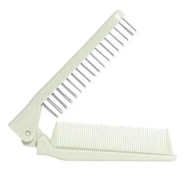 Horizane Santé - Peigne Brosse à Cheveux Pliable Vert - Compact & Pratique