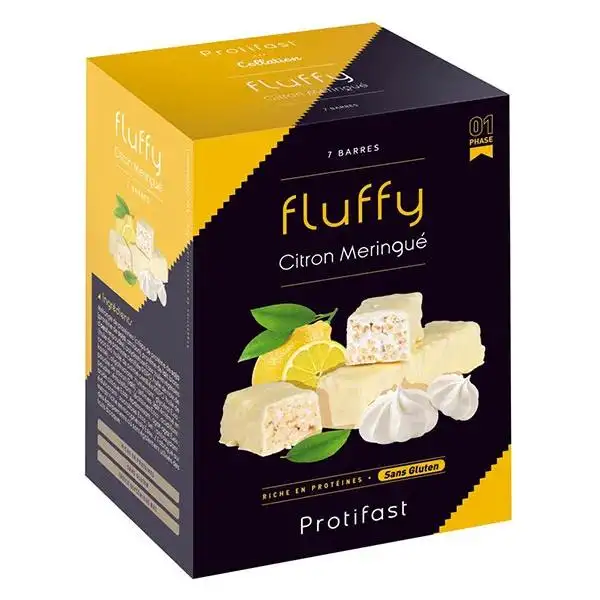 Protifast Barre Fluffy citron meringué - 7 barres