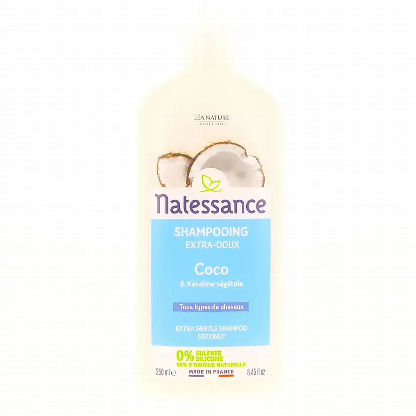 NATESSANCE Shampooing extra-doux coco 250ml