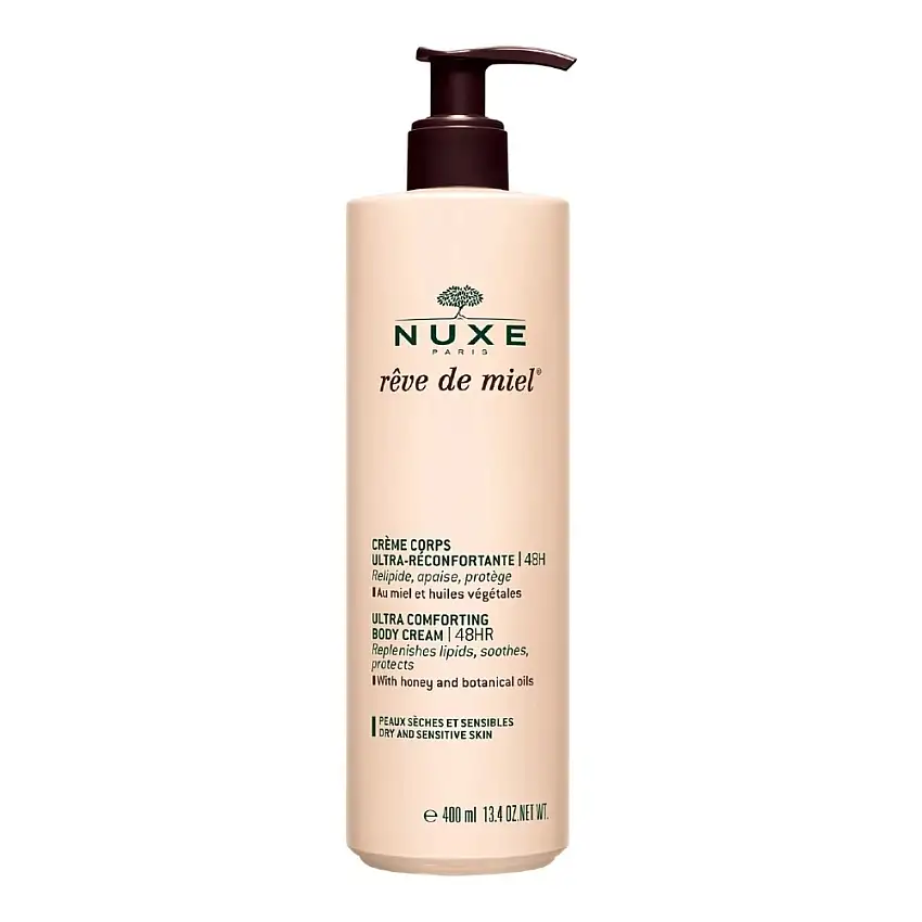 Rêve de miel® Crème Corps Hydratante 48H - Ultra réconfortante - Peaux sèches et sensibles - 400ml