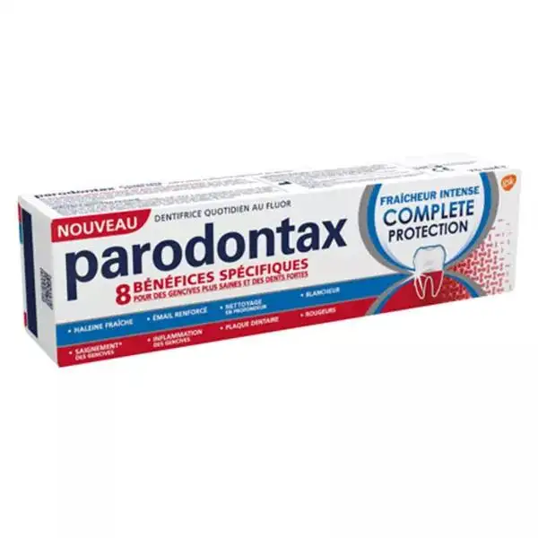 Parodontax Dentifrice Complete Protection Fraîcheur Intense Gencives 75ml