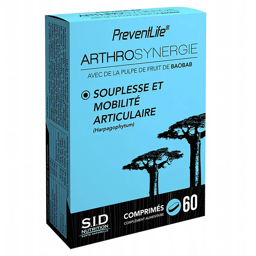 SID NUTRITION PreventLife AthroSynergie boîte de 60 comprimés