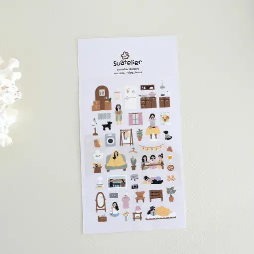 SUATELIER Vlog Home Stickers