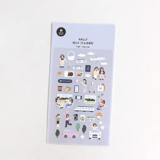 SUATELIER Vlog Trip Stickers