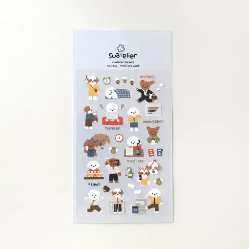 SUATELIER Work And Work Stickers