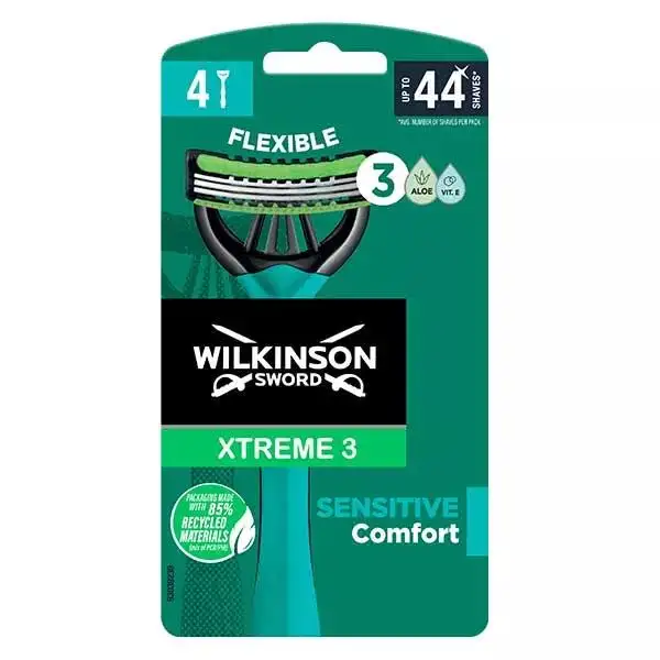 Wilkinson Rasoirs Jetables Xtreme 3 Pure Sensitive x 4
