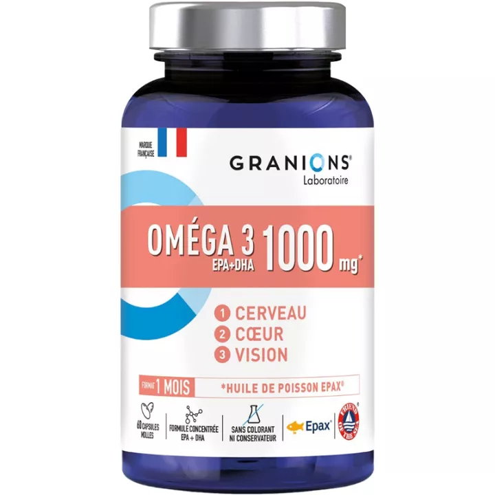 Oméga 3 Epax 1000 mg Granions 60 capsules
