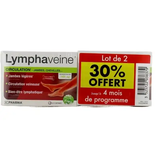LYMPHAVEINE - Circulation - 2 X 60 Comprimés