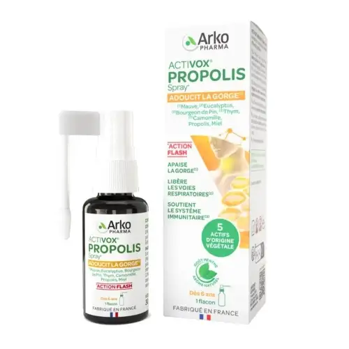 Activox Propolis Spray Adoucit la Gorge - Arkopharma