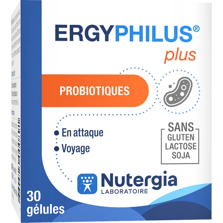 Ergyphilus Plus Probiotiques Nutergia 30 gélules*