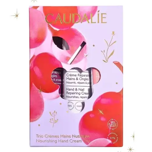 CAUDALIE - Coffret Trio Crèmes Mains Nutrition Noël 2025