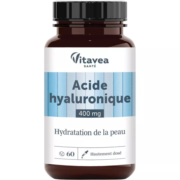 Vitavea Acide Hyaluronique 400 mg Hydratation de la Peau 60 comprimés