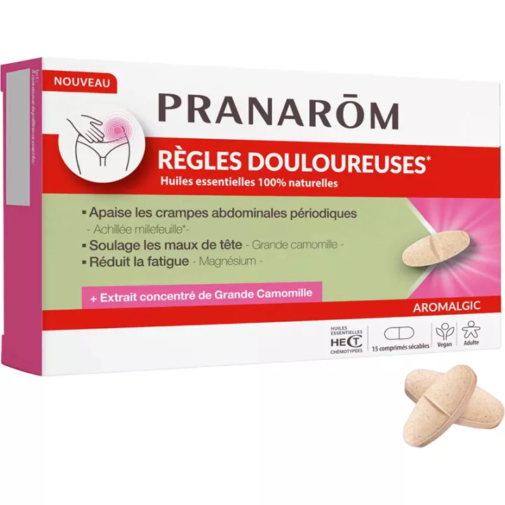 Pranarom Aromalgic Règles Douloureuses 15 comprimés