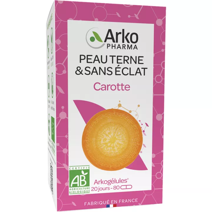 Arkogélules Carotte Peau Terne & Sans Éclat 80 gélules