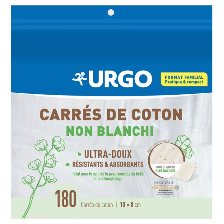 Urgo Carré de Coton non Blanchi x 180