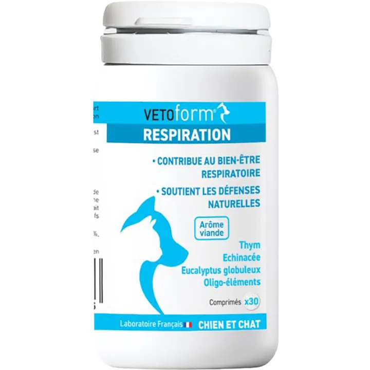 Vetoform Bien être Respiratoire 30 Comprimés