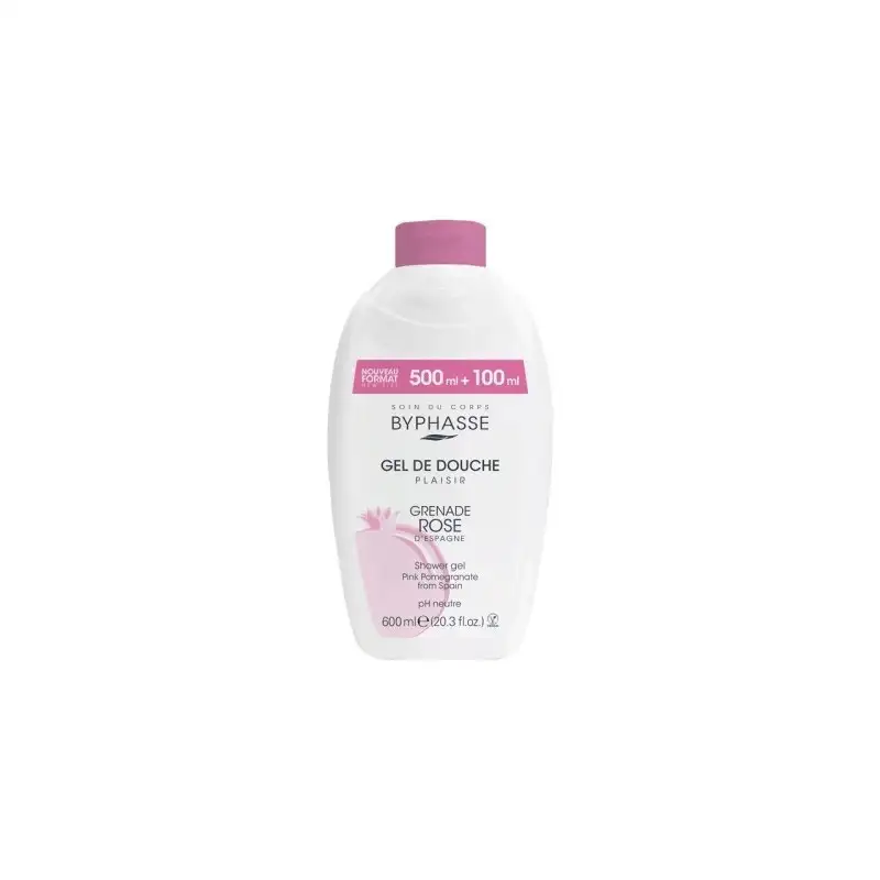 Byphasse Gel Douche Grenade Rose 600ML