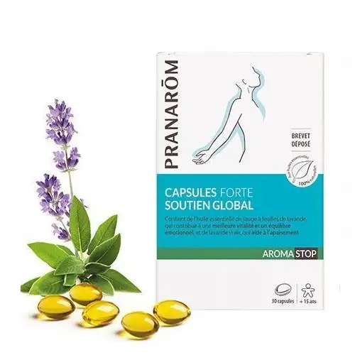 AROMASTOP Soutien global Stress & Fatigue Lavande & sauge (30 capsules)