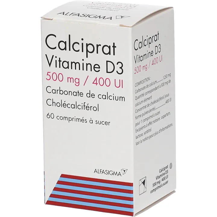 Calciprat Calcium Vitamine D3 comprimés