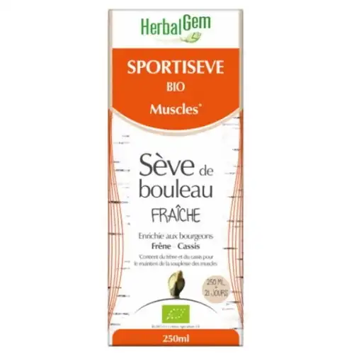 HERBALGEM SPORTISEVE Sirop Sève de Bouleau BIO Muscles (250ml)